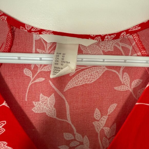 H & M Red Floral Romper - Picture 3 of 4